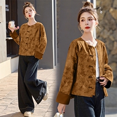 2025春季新款gf外套新中式拼接g风外套潮，女装短外套，橙子家