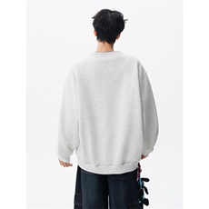 WY10152-特P45控78小众撞色拼接破缝假两件大码男大码情侣卫衣，男装卫衣，电商A059