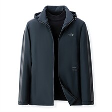 时尚潮流男士羽绒服外套2023年冬季新款商务中年休闲百搭纯色外套，男装羽绒服，电商B212（原钱塘6029）