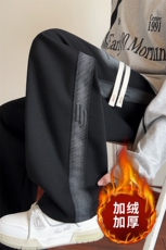 ！2025秋冬男士棉质发泡印花运动休闲裤WK2139特P50加绒P60，男装卫衣，电商B220