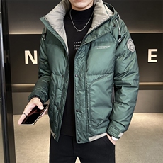 冬季店主风新款连帽羽绒服男短款保暖羽绒外套Y5502-P165，男装羽绒服，电商A237