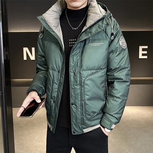 冬季店主风新款连帽羽绒服男 短款保暖羽绒外套Y5502-P165图片