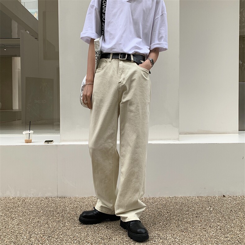 A372新款男女情侣休闲长裤高品质水洗休闲直筒裤，男装休闲裤，电商A338