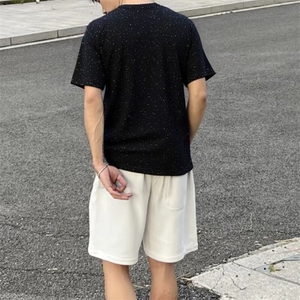 万针全刺绣工艺抖音得物高品质260克重磅纯棉双纱美式高街短袖T恤图片