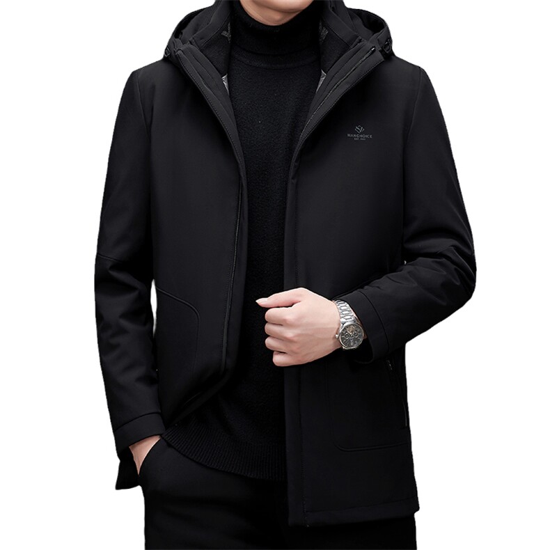 羽绒服连帽可脱卸休闲男士潮流保暖中青年鸭绒外套MSNA82815-P340,男装羽绒服,电商B212（原钱塘6029）
