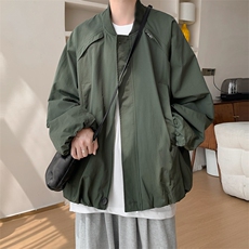 秋季美式复古设计感廓形棒球服夹克男女宽松休闲外套D370P108，男装夹克，电商A335-1（原A458）