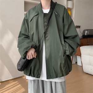 秋季美式复古设计感廓形棒球服夹克男女宽松休闲外套 D370 P108图片
