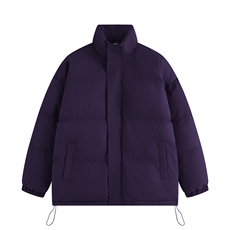 白底平铺纯色时尚宽松面包服保暖立领棉服A247-MY2276特批55控95，男装棉衣，电商A247