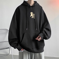 ！发泡印花！连帽圆领卫衣男装港风帽衫男LM119-P35，男装卫衣，电商B367