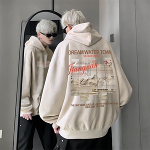 420克麂皮绒潮牌重磅连帽卫衣力推大码男XZ517A-2-JP9905-P55图片