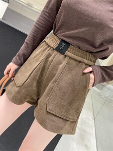 高品质松紧腰休闲短裤图片