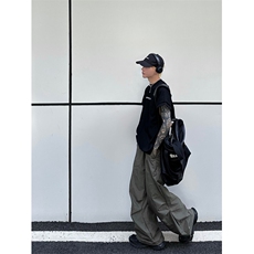 24潮牌欧美高街vibe工装抽绳伞兵裤BK2311-P60控88，男装工装外套，星座1002-1