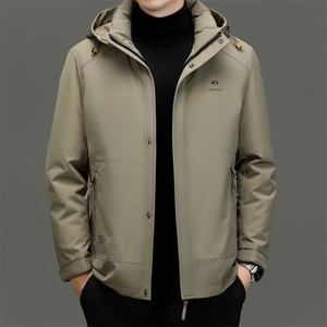 DF22441钱塘2020-2新款冬季时尚休闲有帽简约中年男士羽绒服P305图片