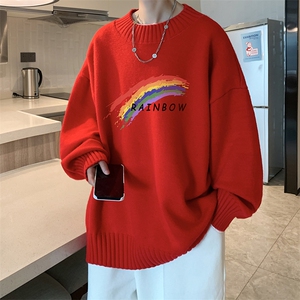 半高领毛衣男士大码针织衫男毛线衣男 M18064-P45 加绒款-P65图片
