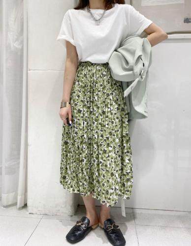 春季百搭碎花半裙，女装半身裙，23