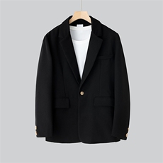 新款男士秋季宽松休闲港风西服套装衣服+裤子XZ809-P150，男装西服套装，星座505-3
