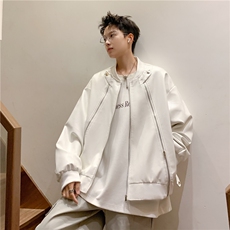 【有货】DJK8898-P82解构重工皮衣夹克男春秋季宽松短款机车服，男装夹克，星座603-2