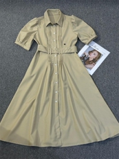 【新款】提亚面料修身连衣裙，女装连衣裙，哥卓