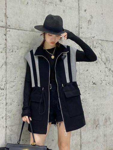 针织复合面料马甲，女装马夹，轩轩·魅丽依族