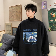 8XL高领毛衣男大码胖子堆堆领打底羊毛衫GM45391-P45加绒款-P65，男装T恤，电商A040