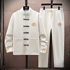 风套装刺绣盘扣男套装，男装休闲套装，星座1206（原A206）