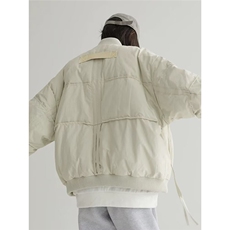 加绒加厚冬款男女立领棉衣拼接棉袄保暖面包服外套MY63P100，男装棉衣，星座1013-1