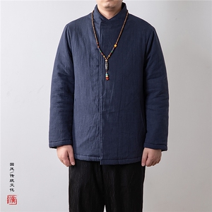 冬装新款风男装禅意男装棉衣外套HM13P130图片