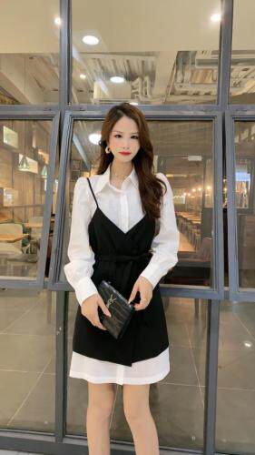 秋装、两件套连衣裙，女装连衣裙，茜娅图seattle