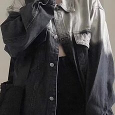 DJK8892-P60复古扎染渐变牛仔外套男美式工装夹克上衣潮-网图现货，男装夹克，星座603-2