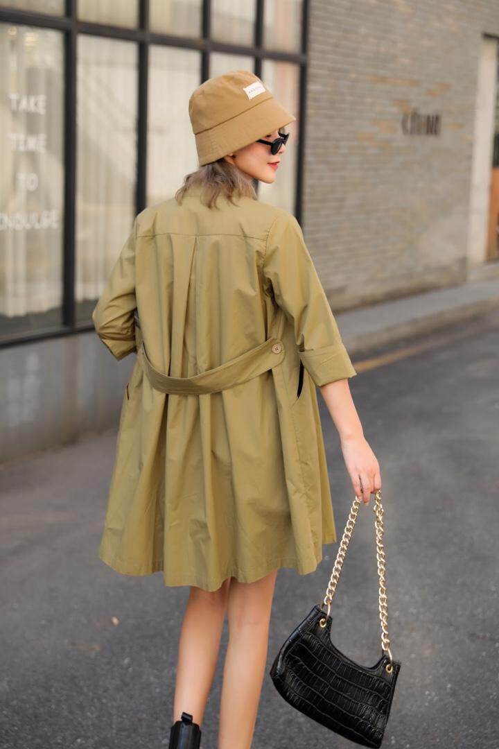 西装领韩版风衣，女装西装，美惠百合