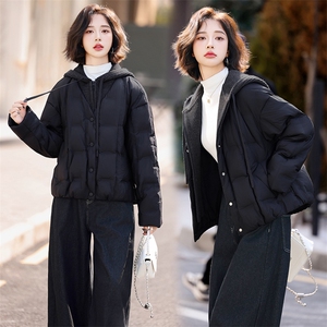 现货现货羽绒服女短款冬季2025新款小个子宽松韩版加厚外套现货！图片