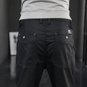 2021新款潮男休闲裤男季冬束脚裤工装宽松长裤子 K702-P45图片