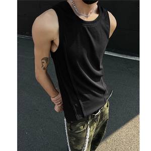 重磅螺纹背心男无袖修身运动健身美式篮球坎肩 H1061特P23图片
