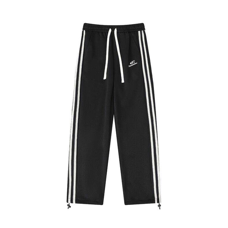 青少年条纹休闲裤男春秋款初高中生美式直筒宽松阔腿裤k7901-P35，男装休闲裤，星座505-3