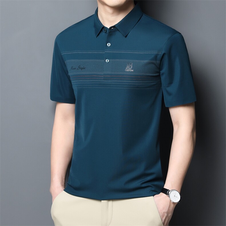 BSS516男士2023年夏季新款百搭T恤男短袖商务休闲体恤男装P73,男装T恤,电商B360