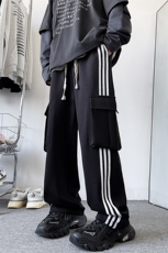 K121/P55春装新现货高品质华棉工装立体袋休闲裤男卫裤大码运动裤，男装休闲裤，电商基地A050