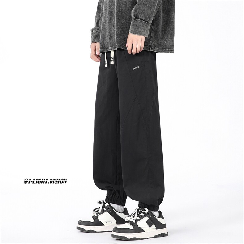 K325-P38青春流行夏季宽松型ins时尚潮牌束脚裤,男装休闲裤,星座1501-1