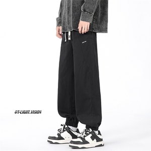 K325-P38青春流行夏季宽松型ins时尚潮牌束脚裤图片