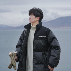 港风23新款冬季时尚加厚保暖潮流PU皮棉服外套MY6406P125控168，男装棉衣，电商A268A