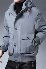 21冬季新款时尚羽绒服休闲宽松翻领外套男士90%白鸭绒ZG3318-P215,男装羽绒服,电商B212（原钱塘6029）