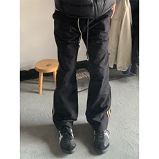 【有货】三条杠裤子男山系户外宽松直筒侧边条纹休闲裤BN02HH-P45，男装休闲裤，星座1007（原301D）