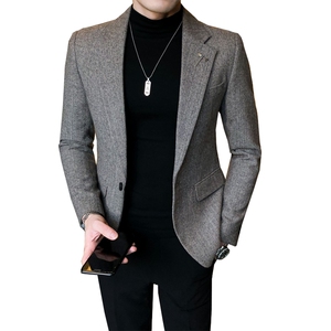 秋冬夹克西装单西修身休闲男士 西服 A236-XZ-190-P155图片