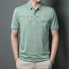 AD9126钱塘2020-3短袖t恤男装夏季高端翻领上衣T恤P53，男装T恤，钱塘207-3