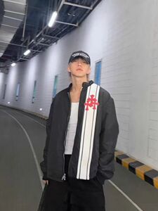 (网图)加厚加绒立领外套宽松男友风BF皮标夹克313B-KL52加绒-P135图片