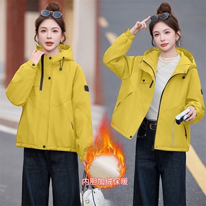 现货！现货！棉衣女2025冬季新款女装加绒加厚棉衣休闲派克服图片