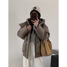 冬季三防重磅boxy短款羽绒连帽PU皮棉衣外套防风加厚棉服，男装棉衣，星座410-6（原星座1304-1）