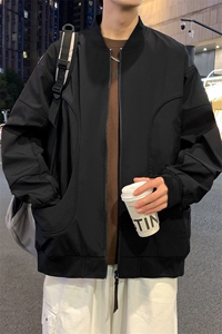 夜景大码防水棒球领冲锋衣飞行服光版二开a406 jk1218 特p73图片