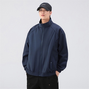 JK7866 P60 春季新款港风宽松夹克百搭落肩简约上衣外套图片
