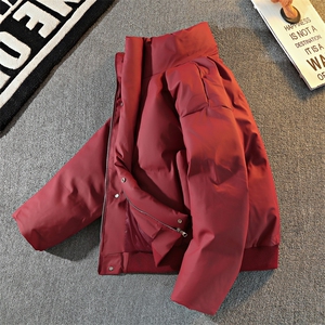 2025港风冬季立领保暖防风防水棉衣面包服外套男女同款XY2514-P80图片