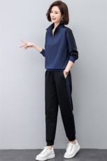 时尚百搭春季新款女装休闲裤显瘦高腰宽松运动长裤舒适透气，女装休闲裤，悦见她